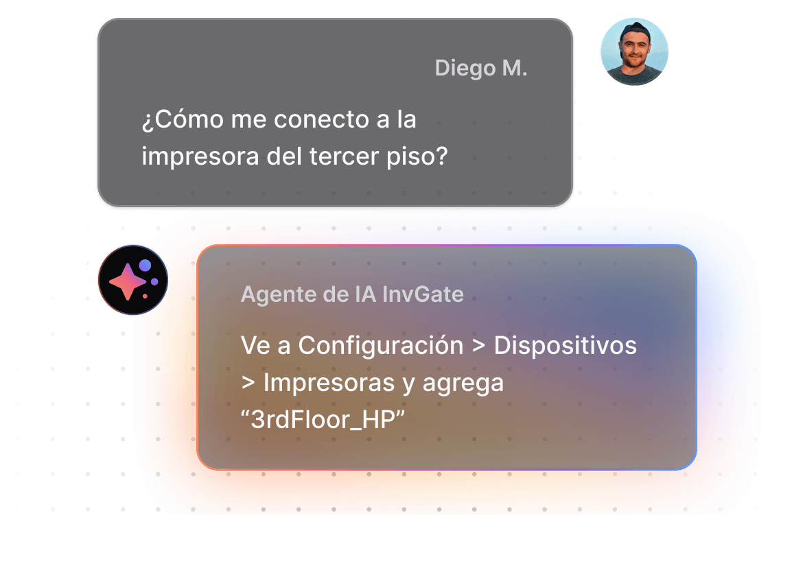Llega a los empleados donde están