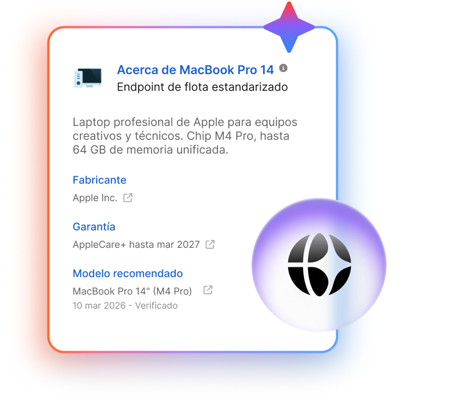 Extracción universal de datos para cada activo de IT