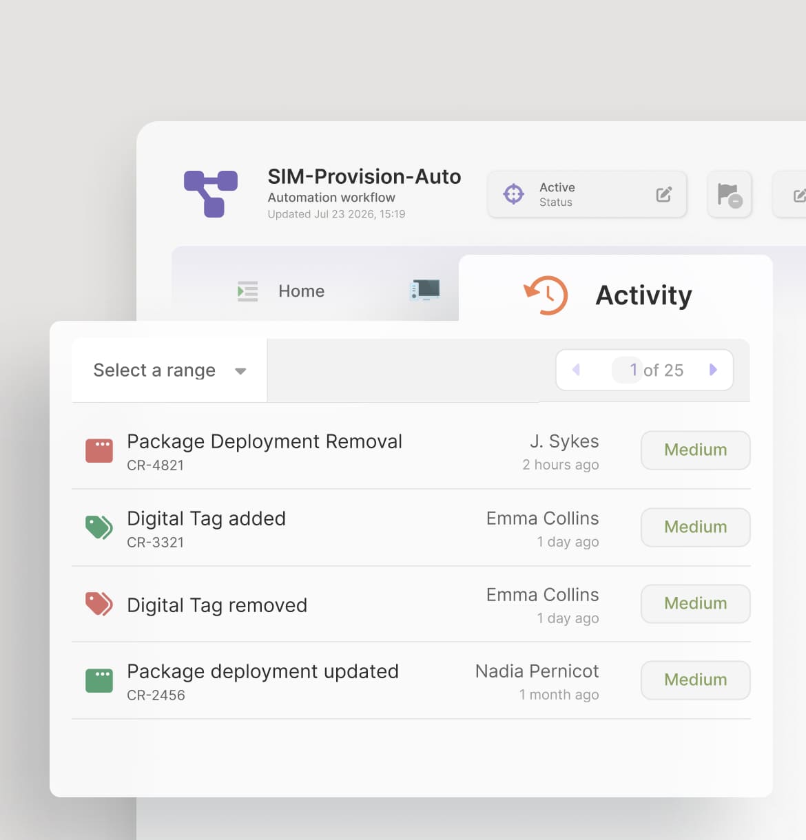 A workflow change, fully documented