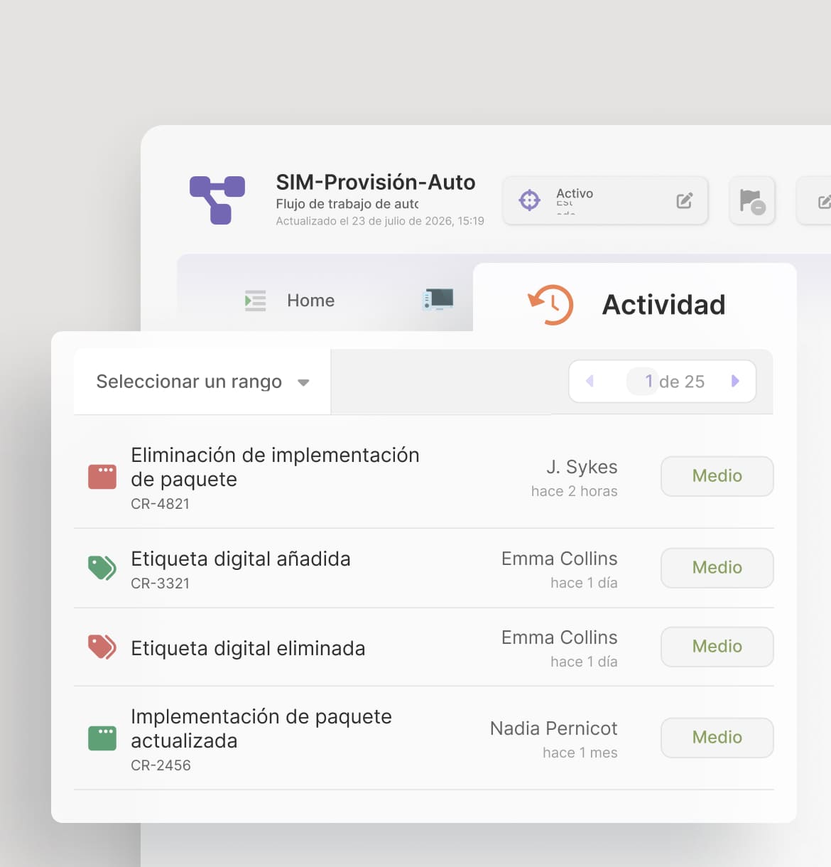 Un cambio de workflow, totalmente documentado