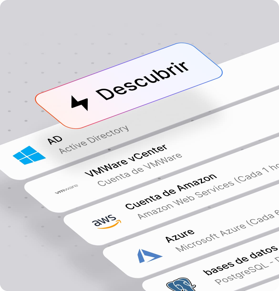 Descubrimiento que cubre el inventario completo