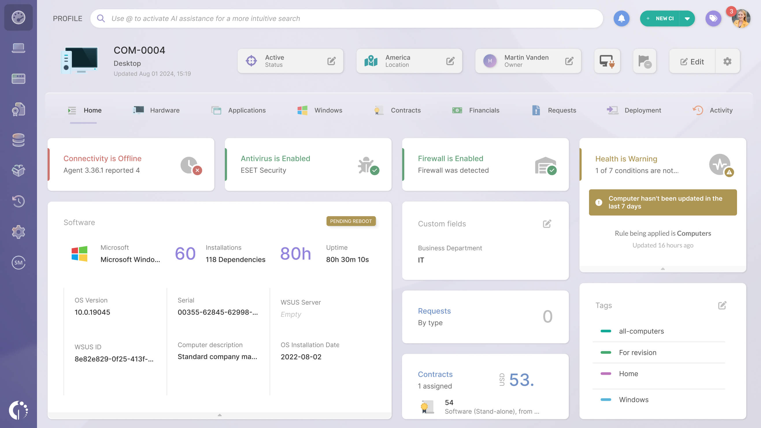 The smart IT Asset Management solution