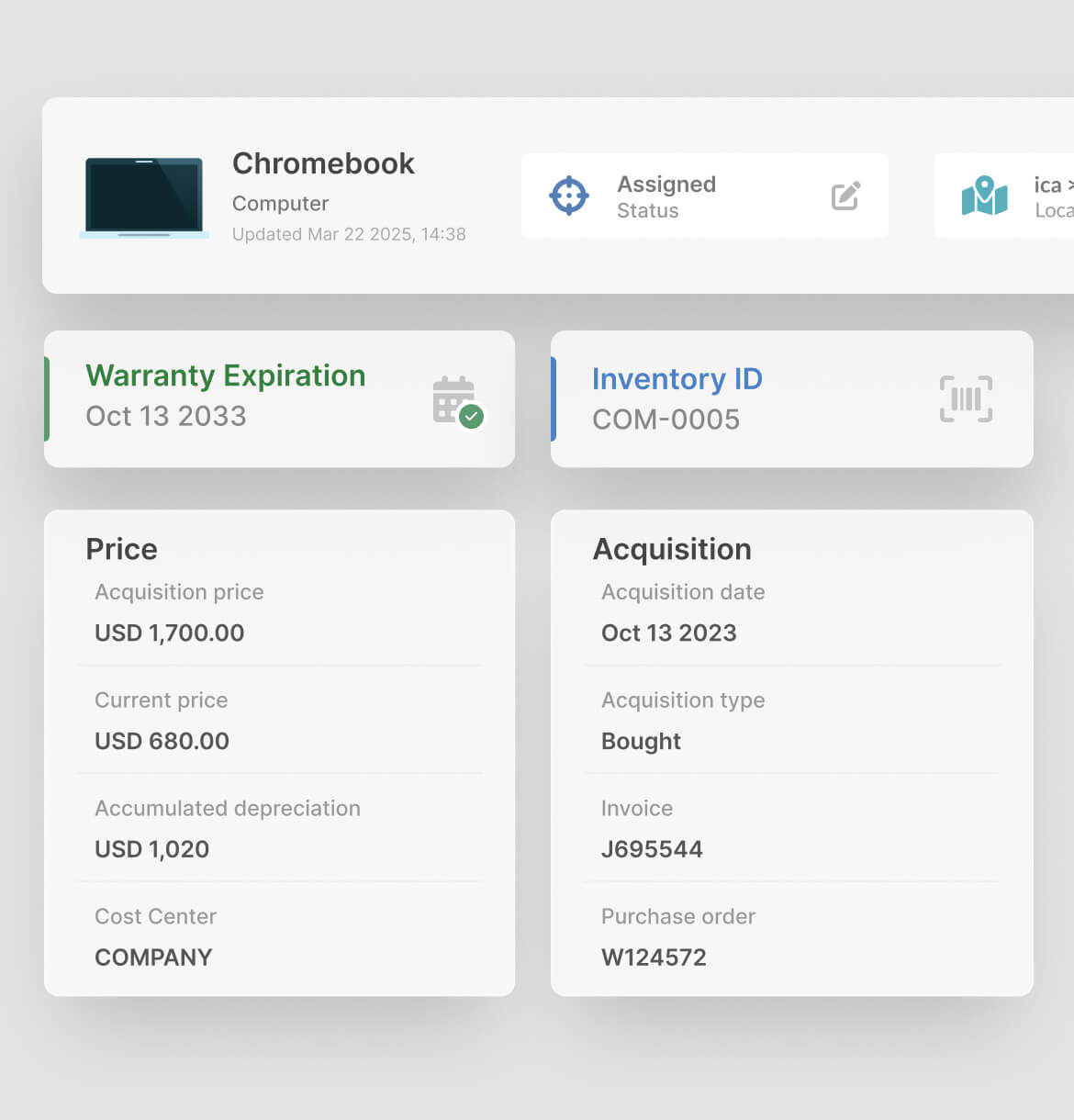 Manage all your financial information