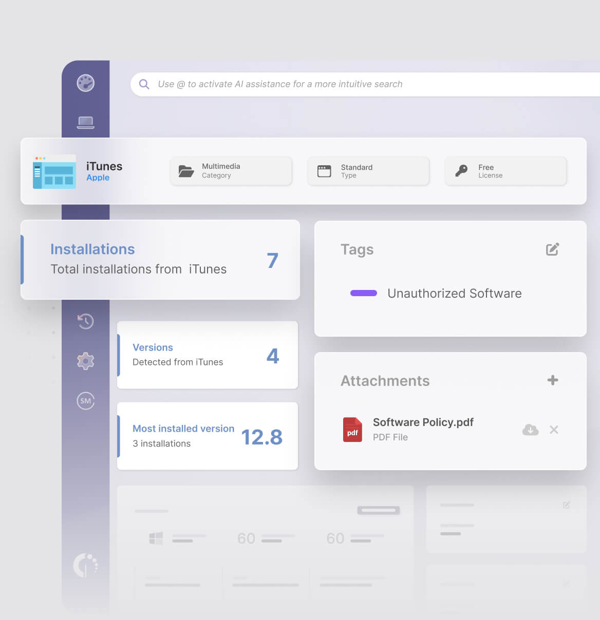 Detect devices running unauthorized software