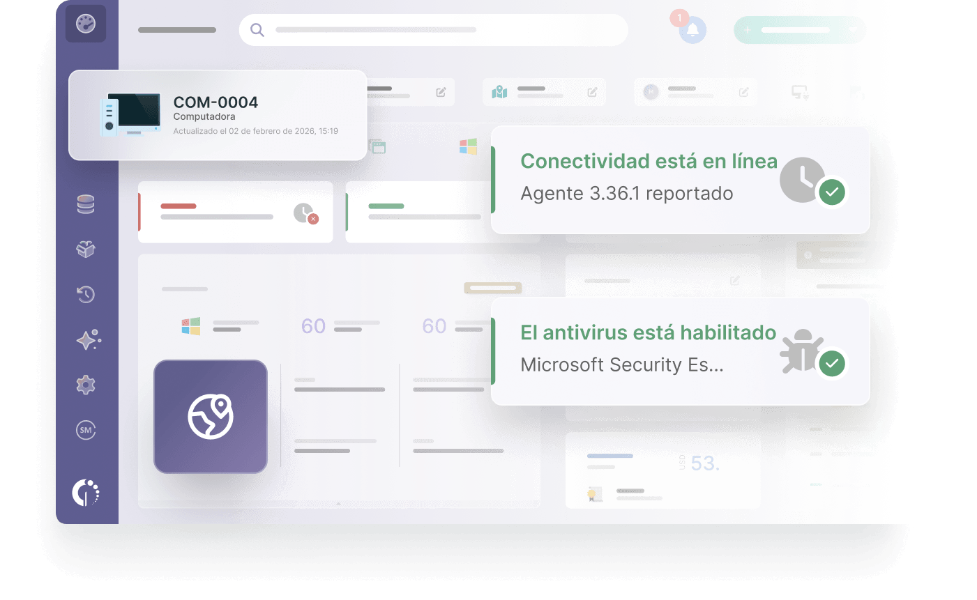 Software de gestión remota de activos