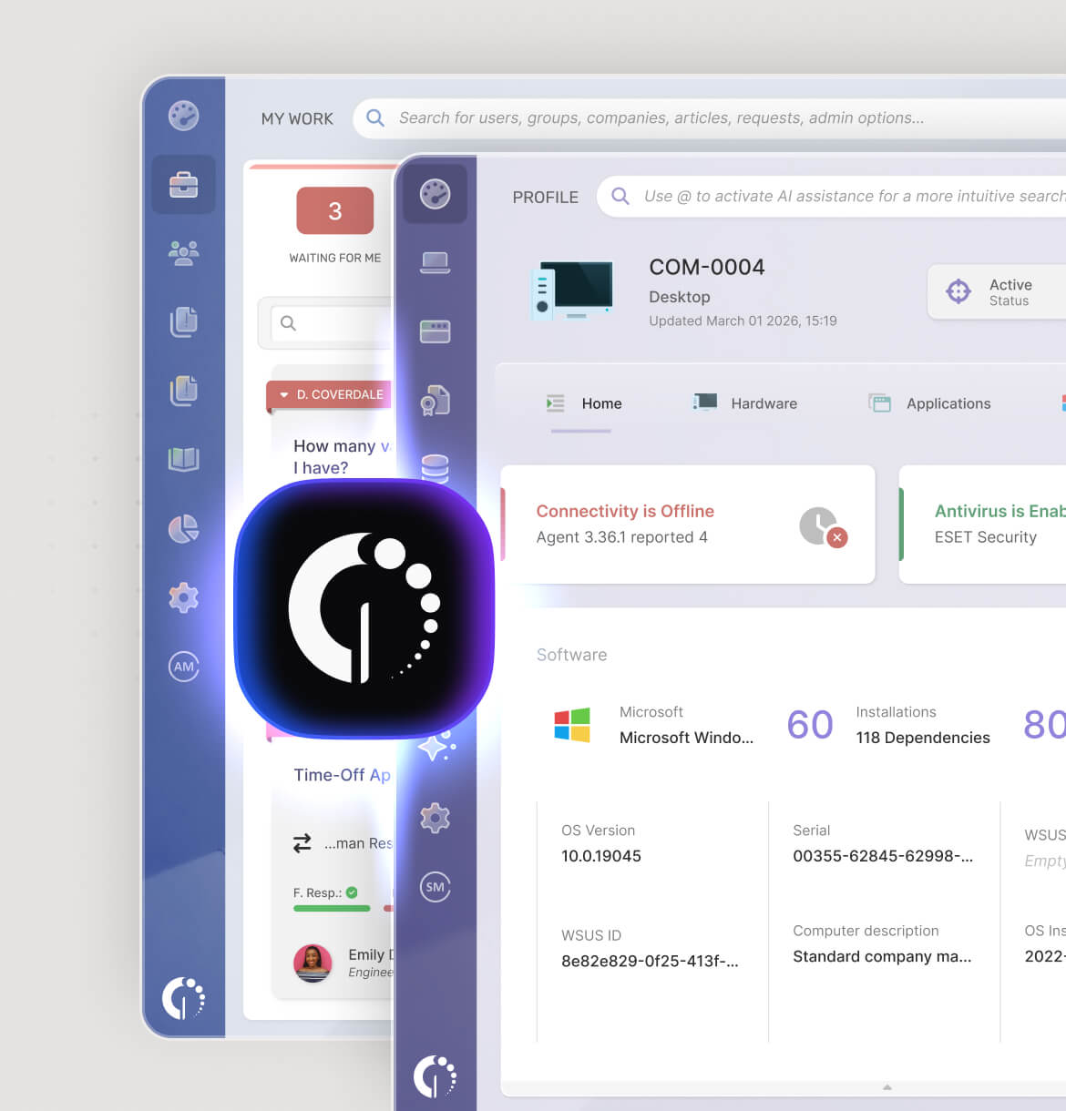See all service desk requests related to an asset