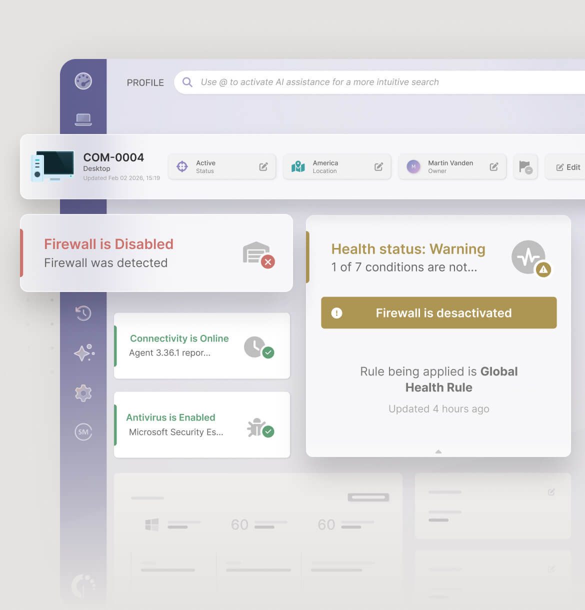 Know everything about each asset