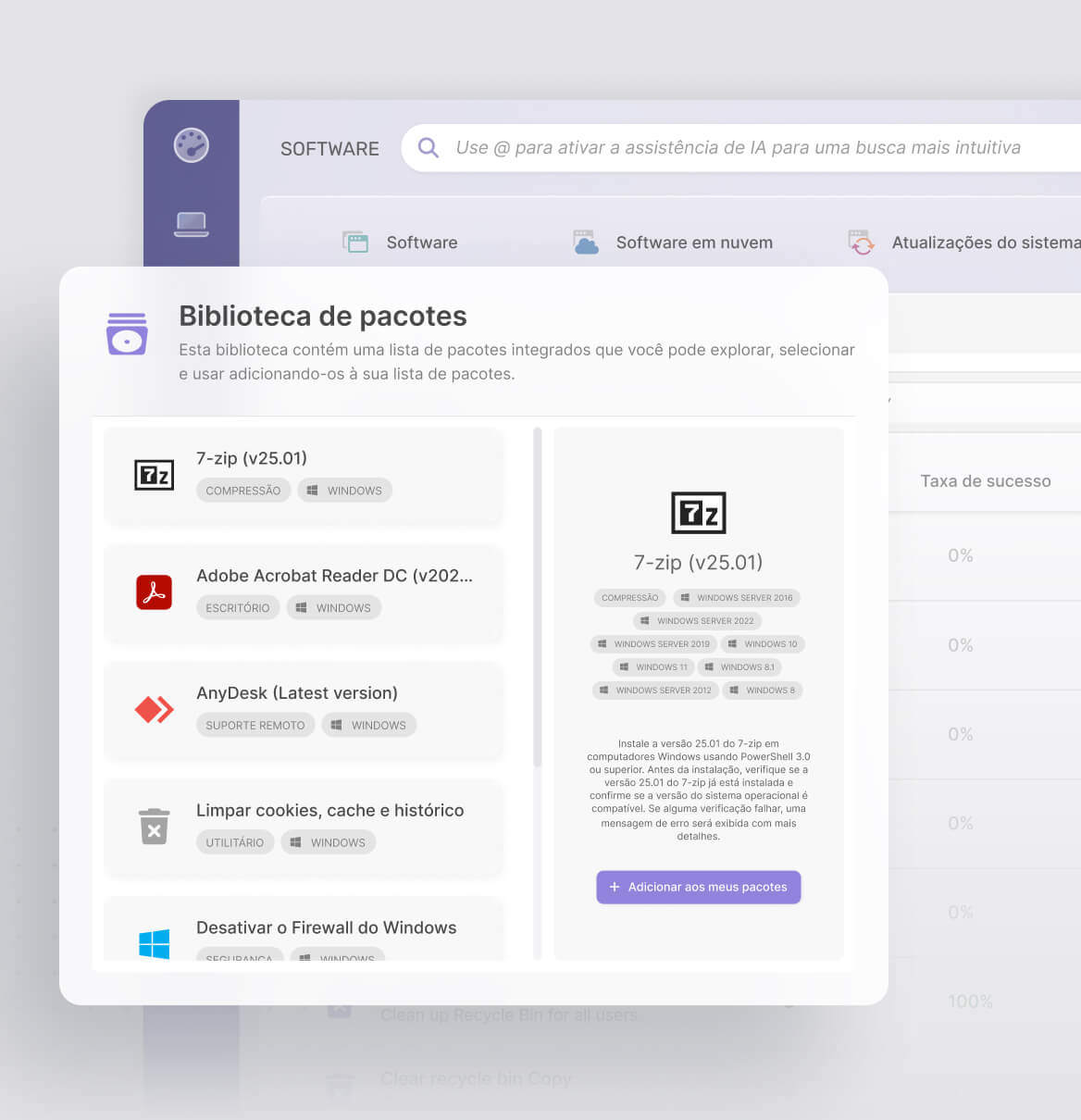 Economize tempo com pacotes prontos para uso