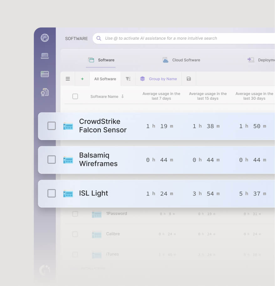 Keep track of usage patterns