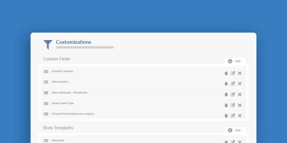 Crea formularios personalizados para cada solicitud