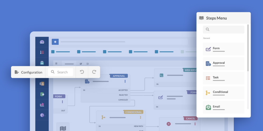 Visual workflow editor