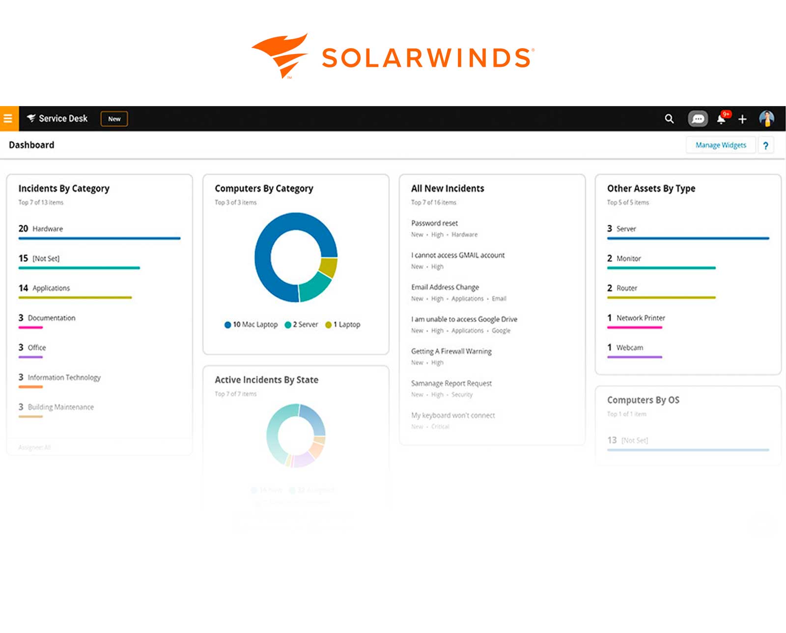 SolarWinds interface