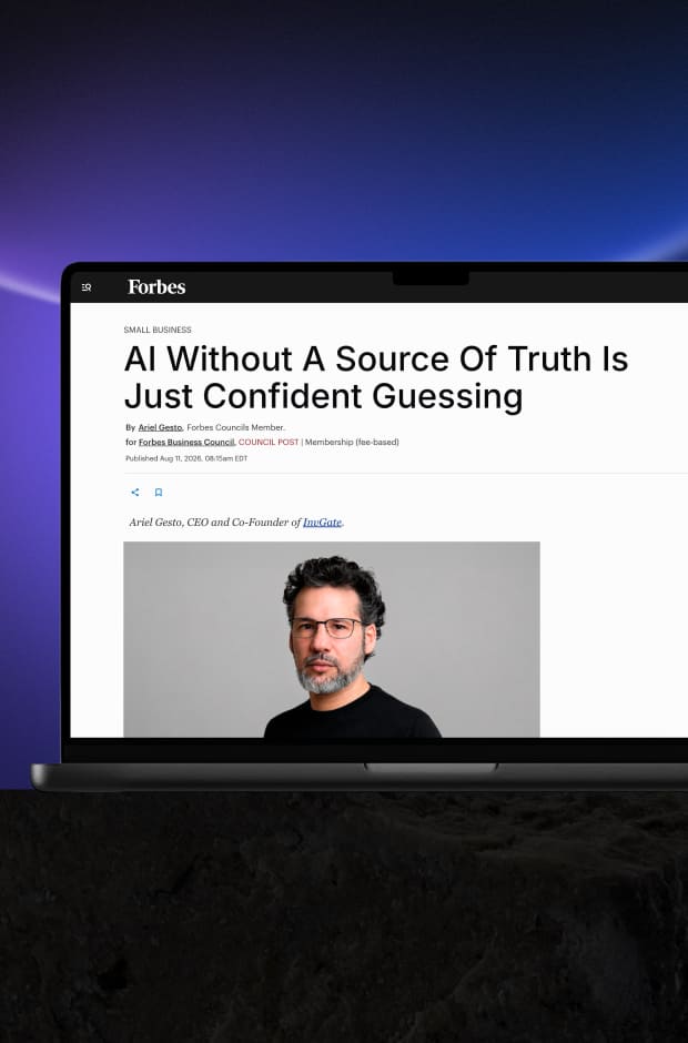 Ariel Gesto in Forbes: AI without a source of truth is just confident guessing