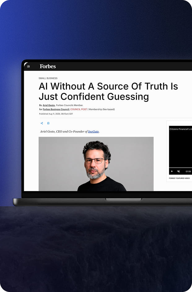 Ariel Gesto in Forbes: AI without a source of truth is just confident guessing