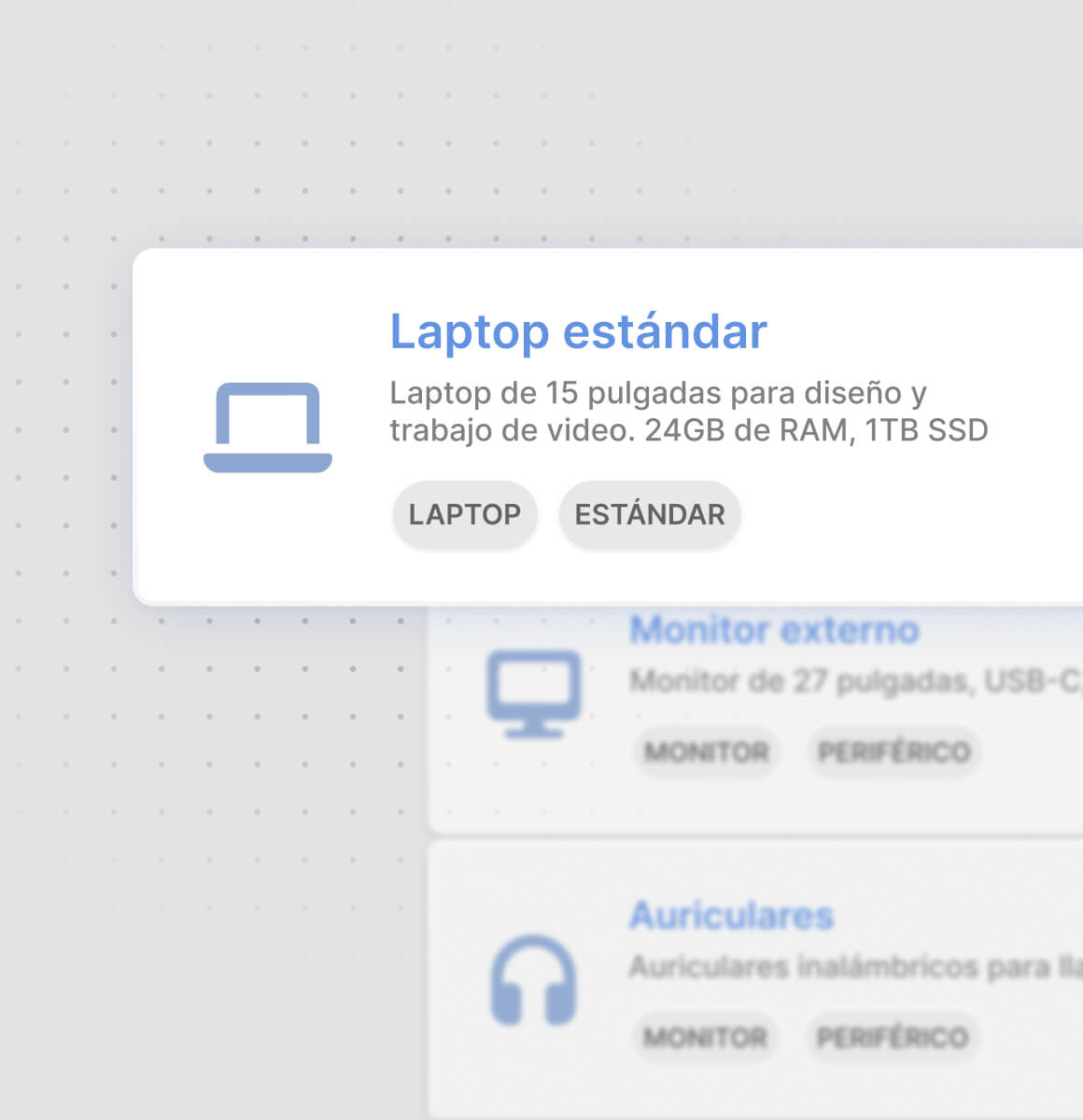 Una "laptop estándar", sea lo que sea que haya detrás