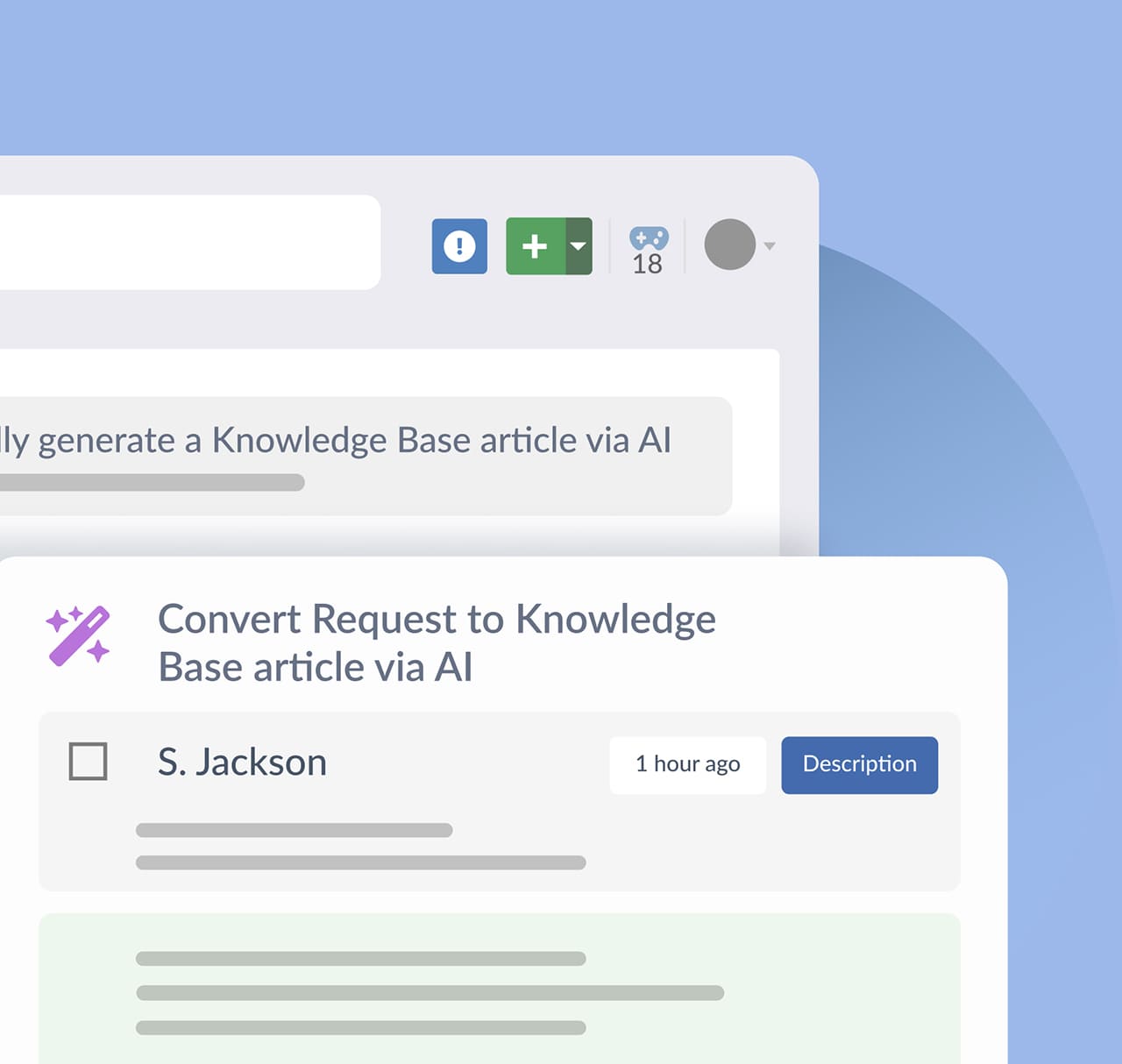 Create knowledge articles in seconds