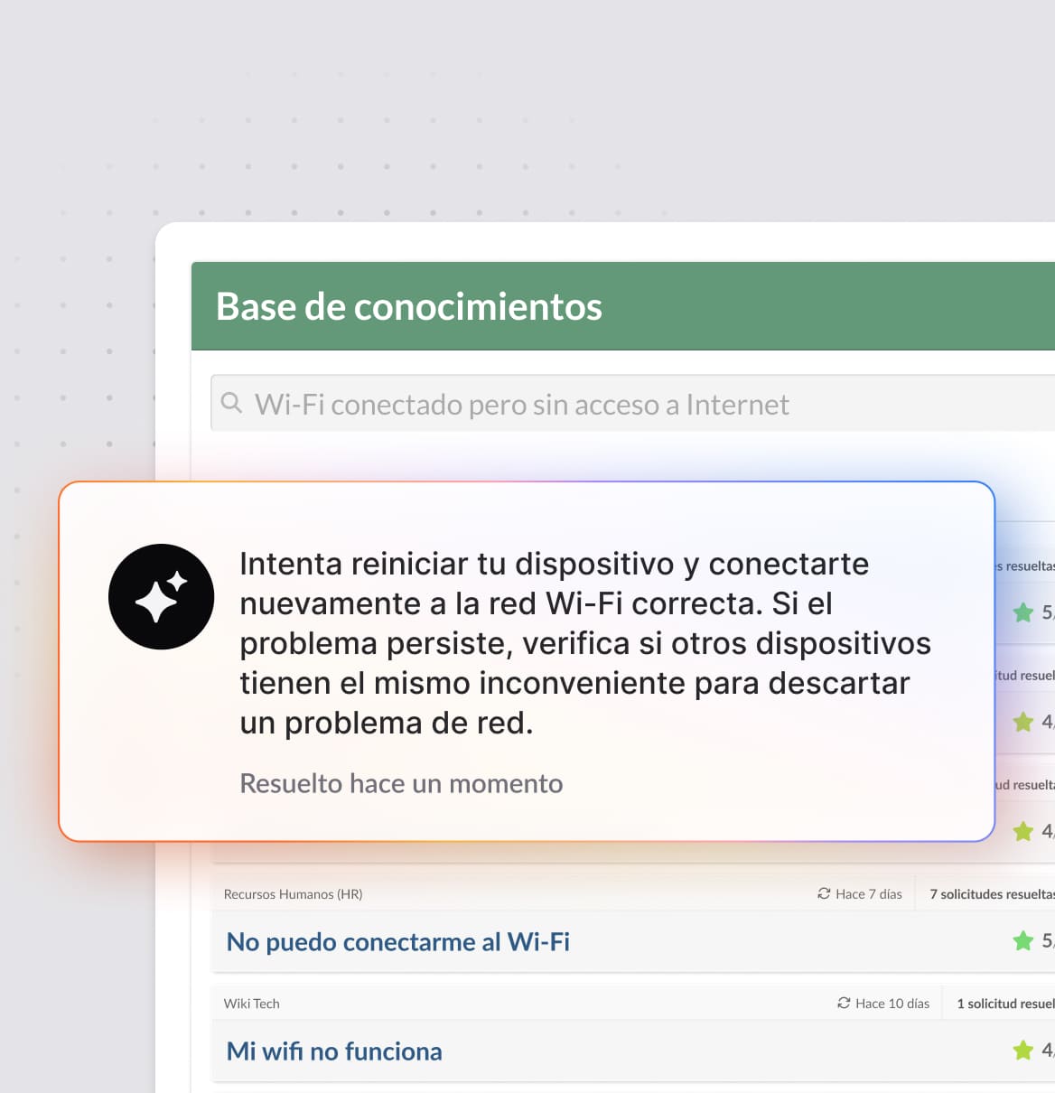 Menos tickets, más productividad