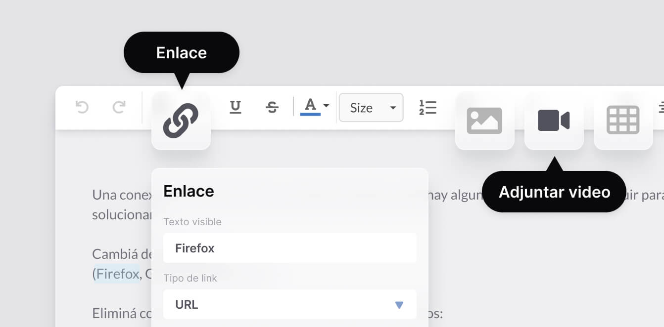 Editor de contenido enriquecido