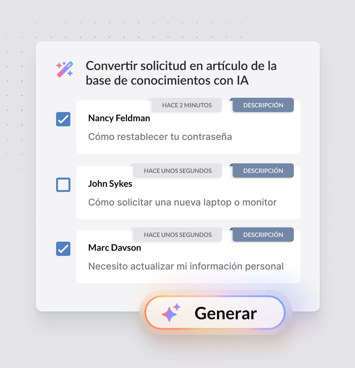Transforma resoluciones en artículos