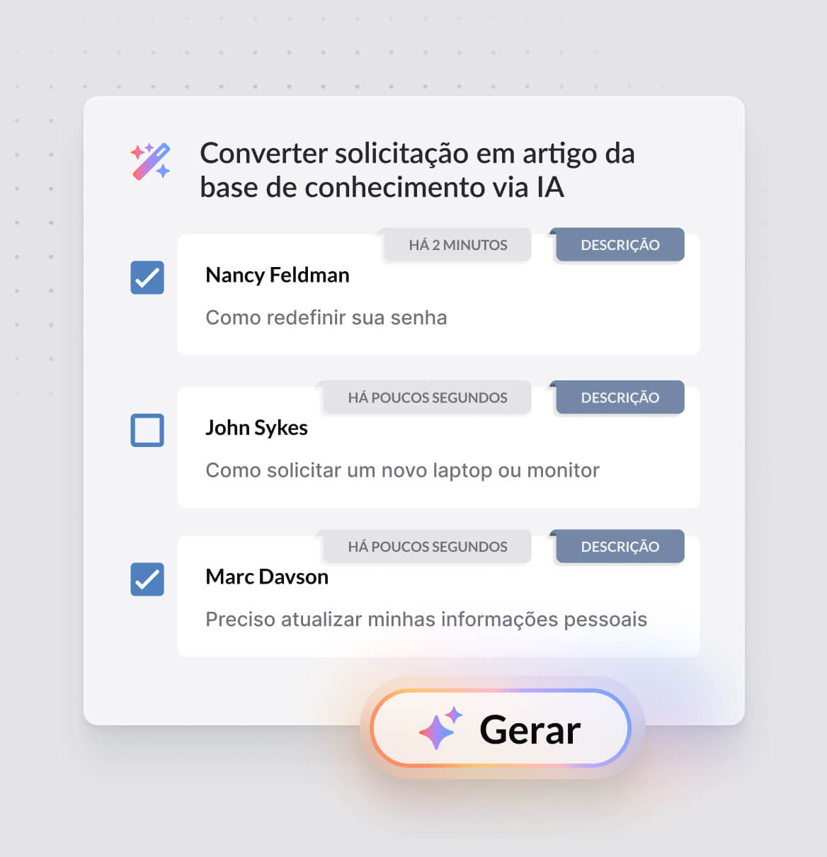 Transforme resoluções em artigos