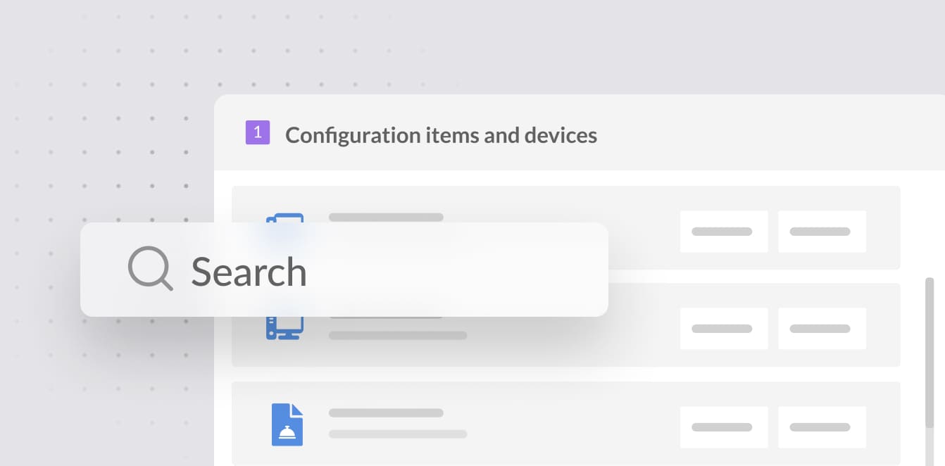 Access quick visibility of users’ CIs