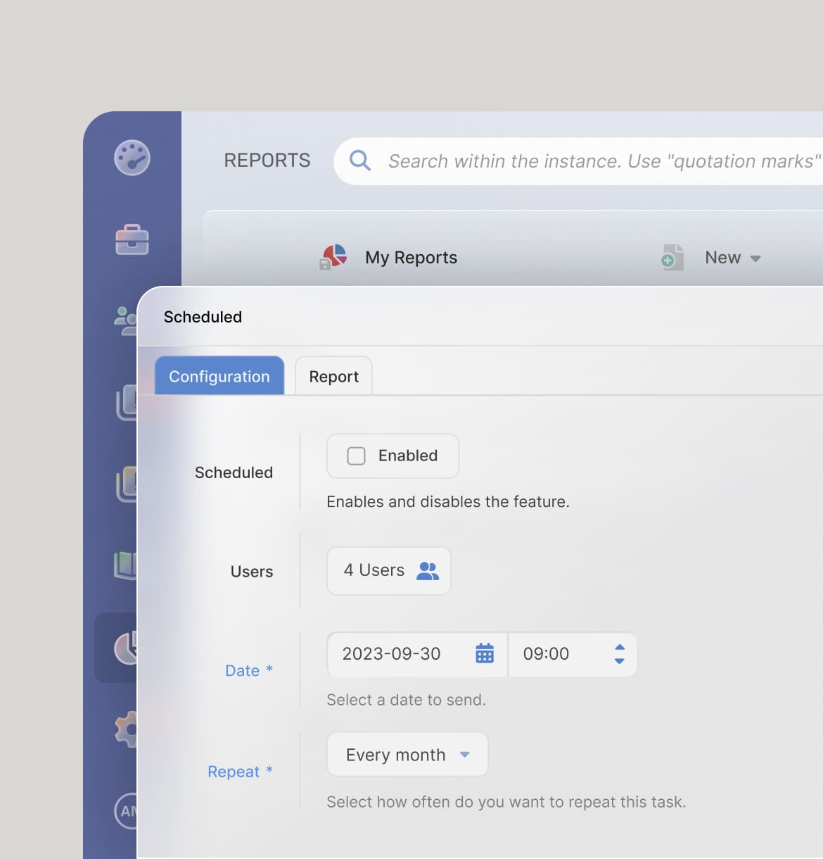 Automated reporting