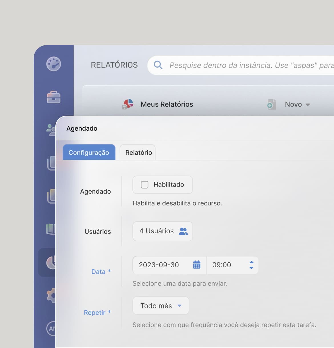 Relatórios automatizados