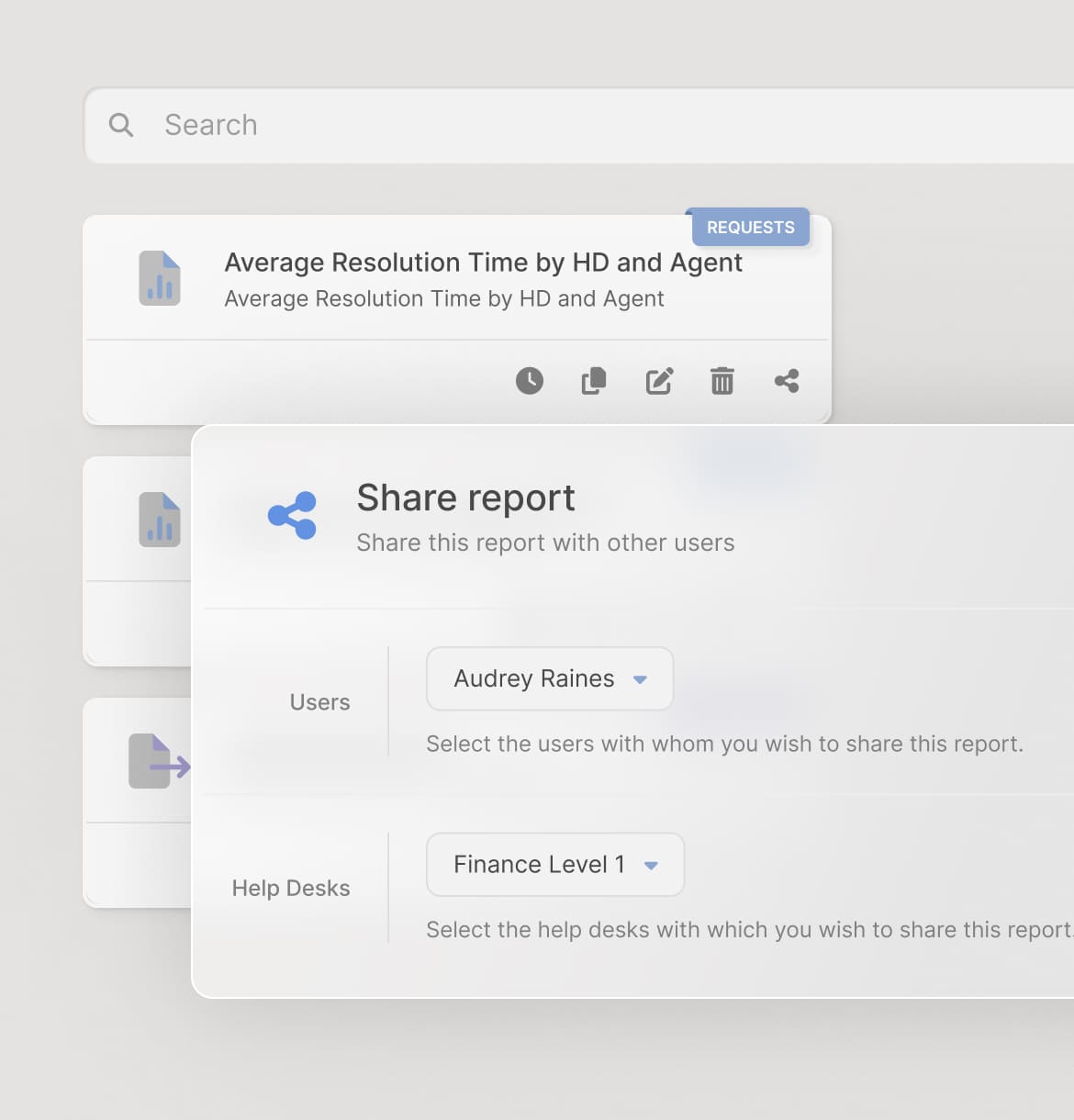 Sharing analytics