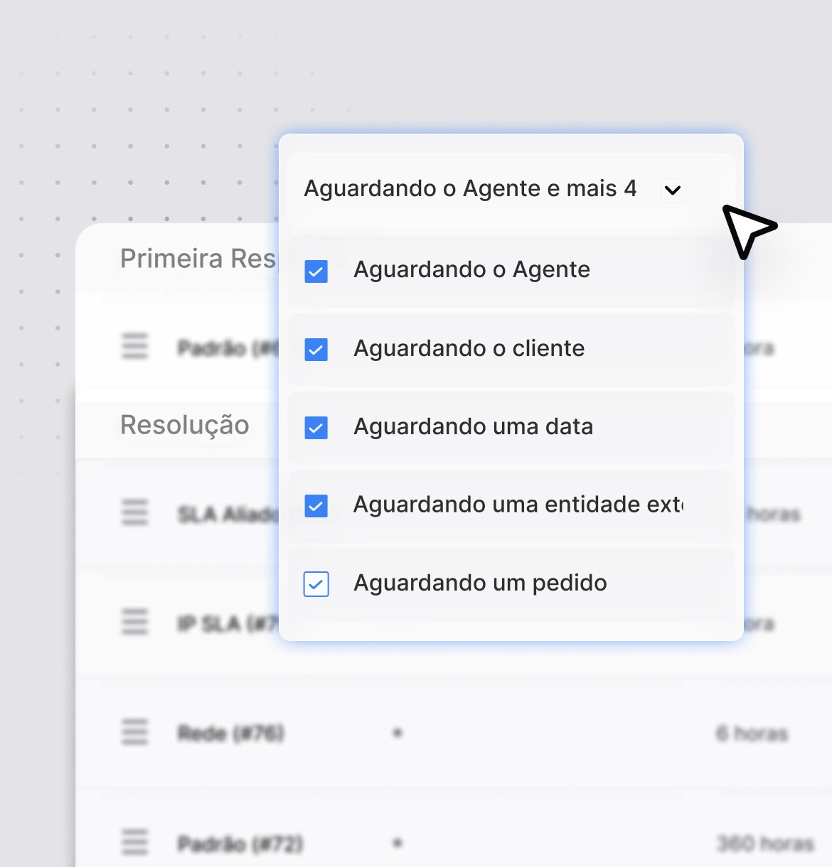 Defina SLAs com base em regras