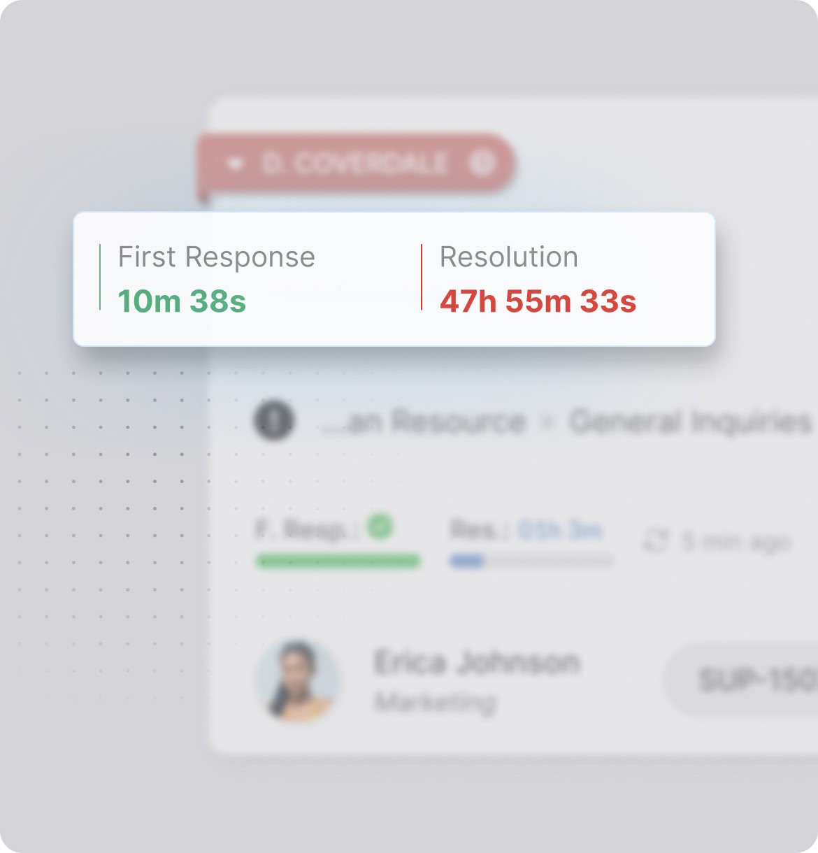 Keep agents aware of the agreed response time