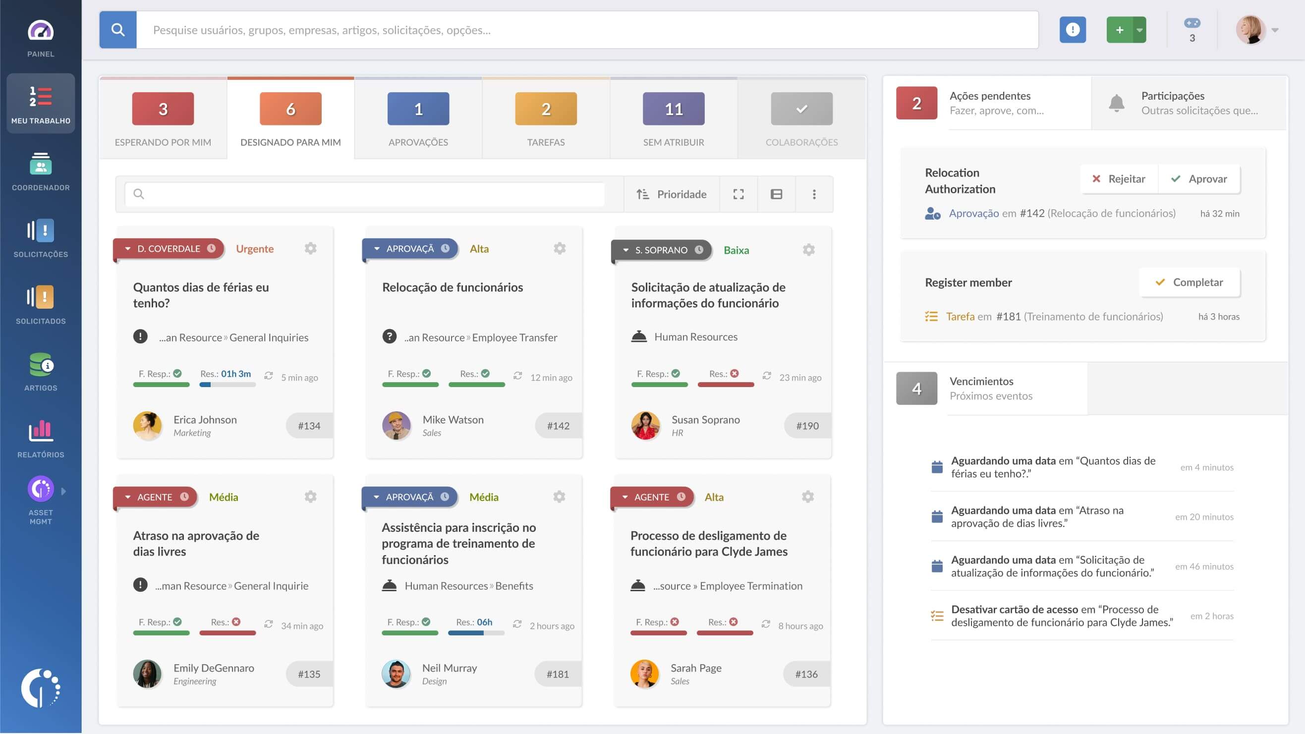 Uma solução de Gerenciamento de Serviços preparada para o futuro