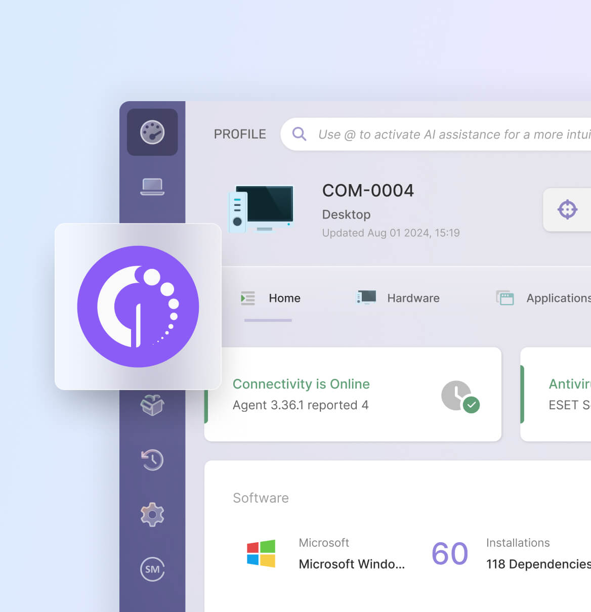 Integra tu inventario de activos con la mesa de servicio