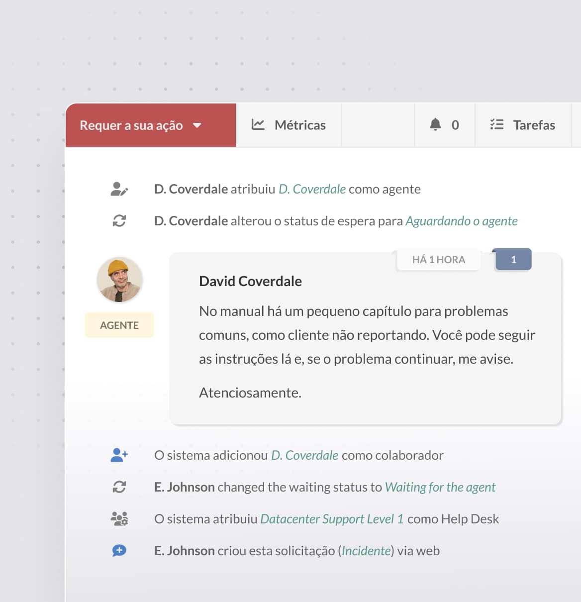 Trilha de auditoria e logs de atividades