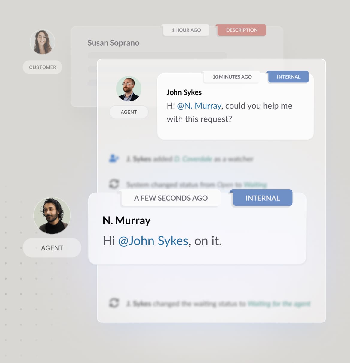 Collaborative comments and internal notes