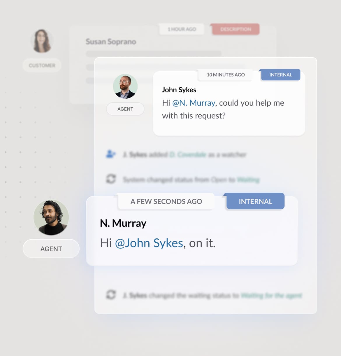 Collaborative comments and internal notes