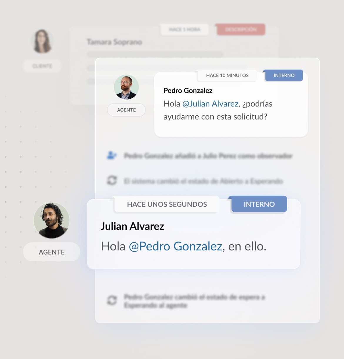 Comentarios colaborativos y notas internas