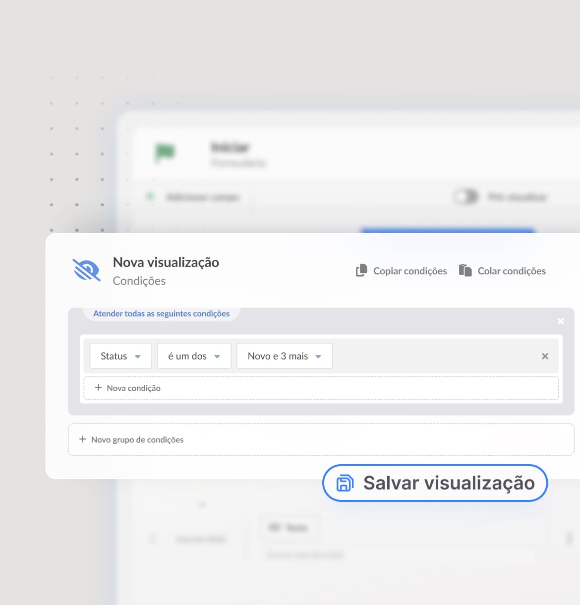 Visualizações e filas personalizadas