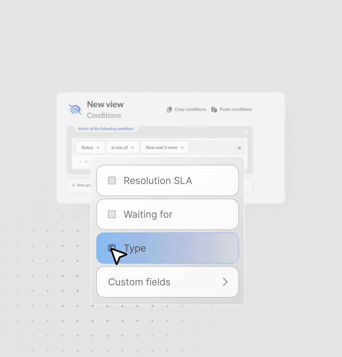Custom views and queues
