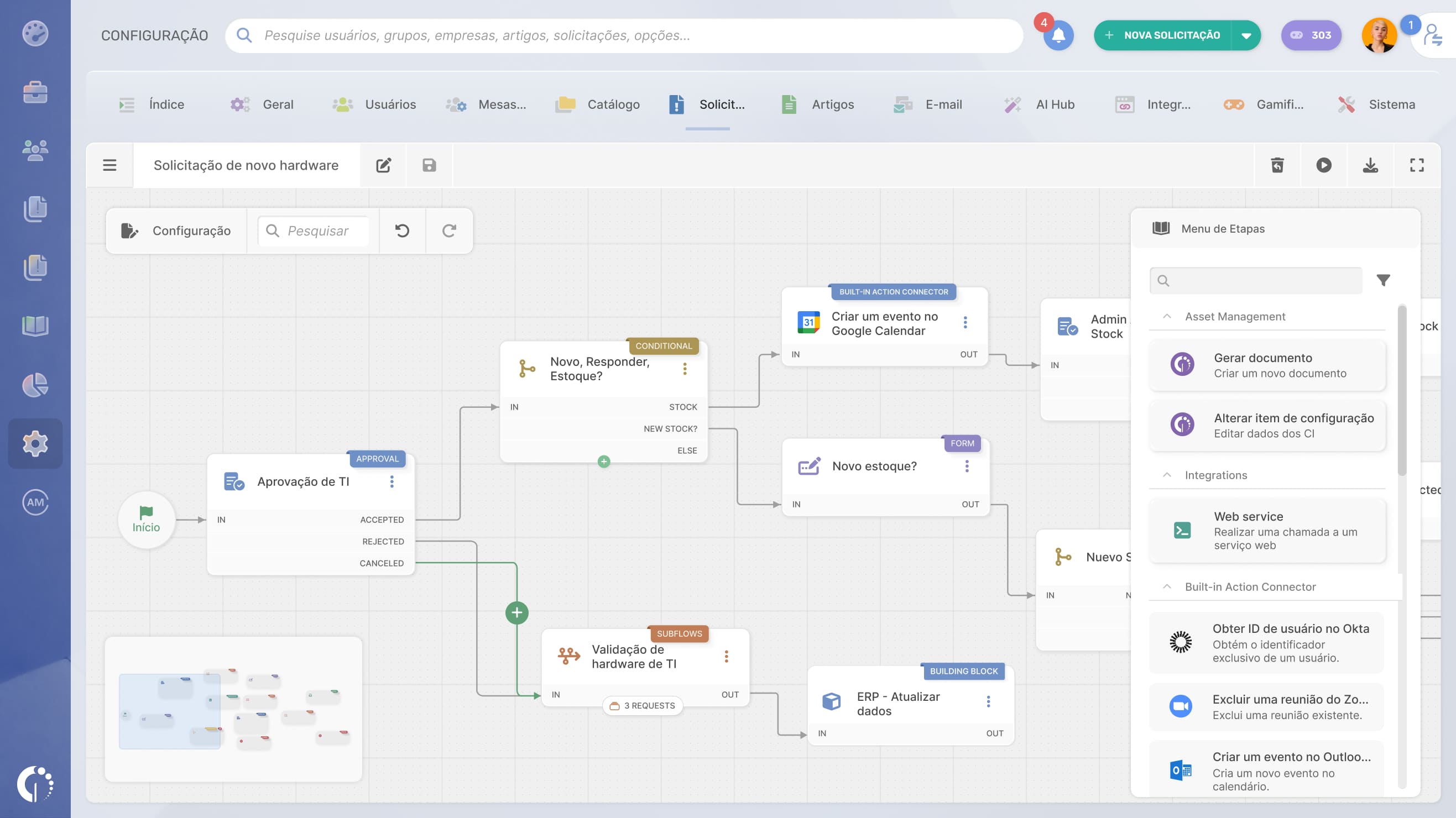 Projete fluxos de trabalho governados que escalem por toda a sua organização