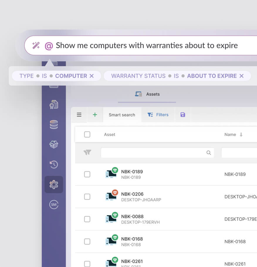 Insights de TI instantâneos com busca e painéis de IA