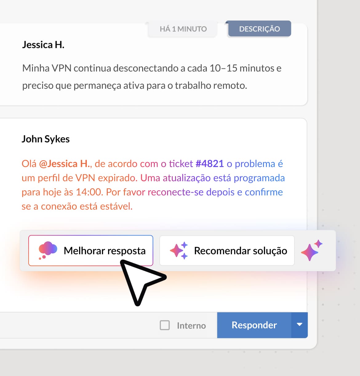 Ofereça uma experiência de suporte excepcional